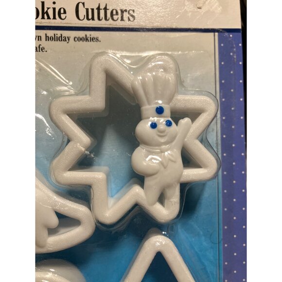 Pillsbury Set Of 4 Holiday Cookie Cutters Moon Star Heart Diamond Dishwasher Saf - Picture 4 of 11
